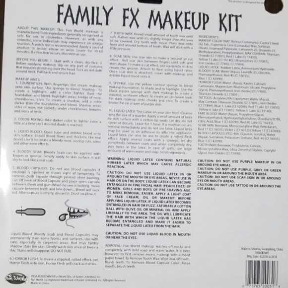 Family FX Kit Halloween Makeup - Picture 2 of 2